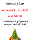 provoz OÚ během svátků