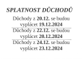 Splatnost důchodů